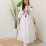 White Embroidered Kurta Set