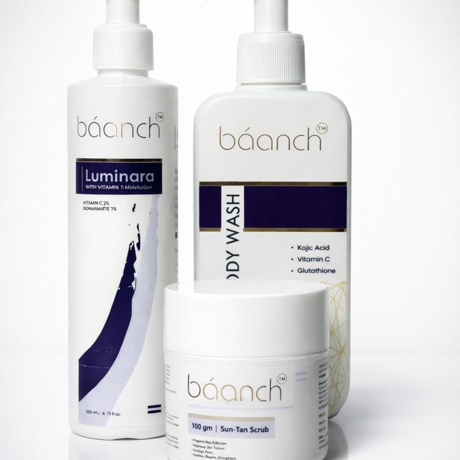 Baanch Full Body Tan Removal Combo for Arms, Legs & Glow