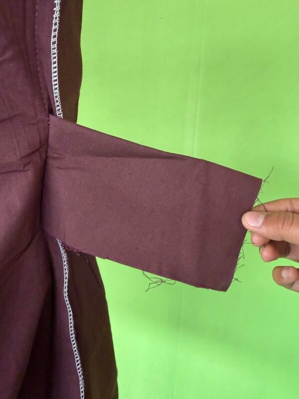 Sleeveless Cotton Kurti with Hand Embroidery