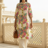 Back view floral kurta set