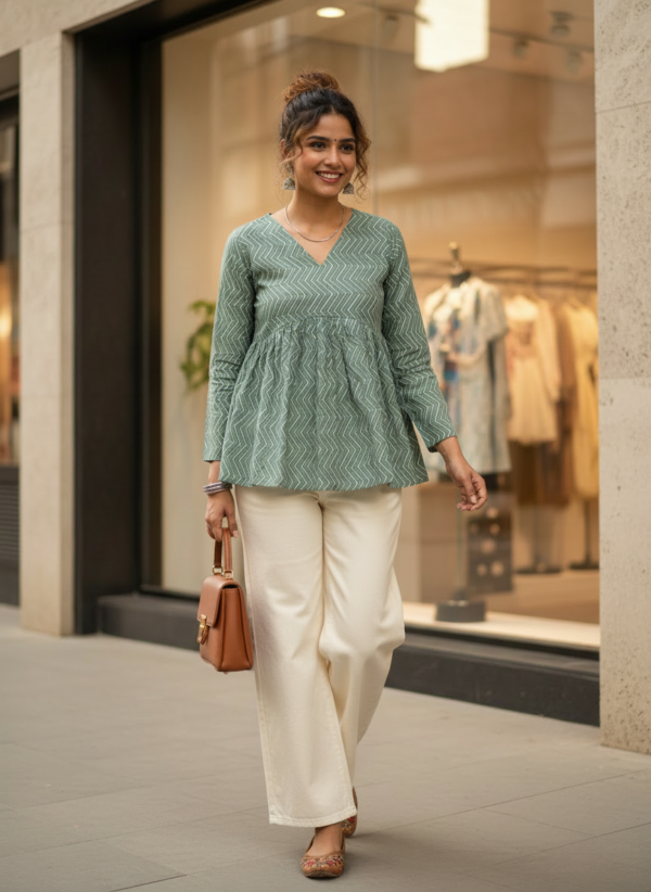 Leheriya short kurti for Women